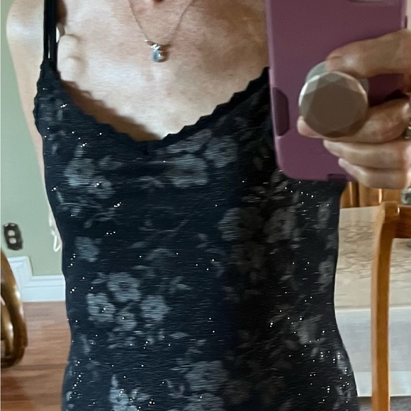 Ruby Rox Shimmering spaghetti strap cocktail dress. - Picture 5 of 12